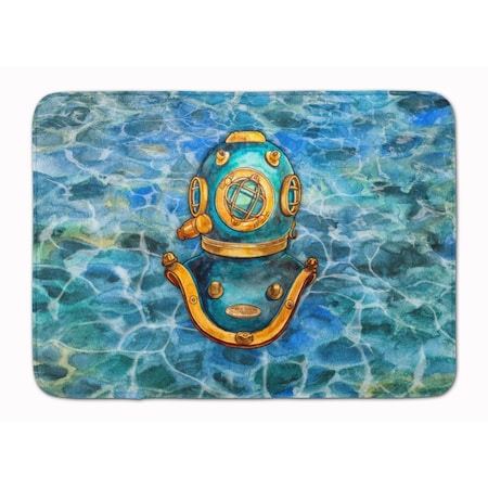 Carolines Treasures Deep Sea Diving Helmet Machine Washable Memory Foam Mat BB5355RUG